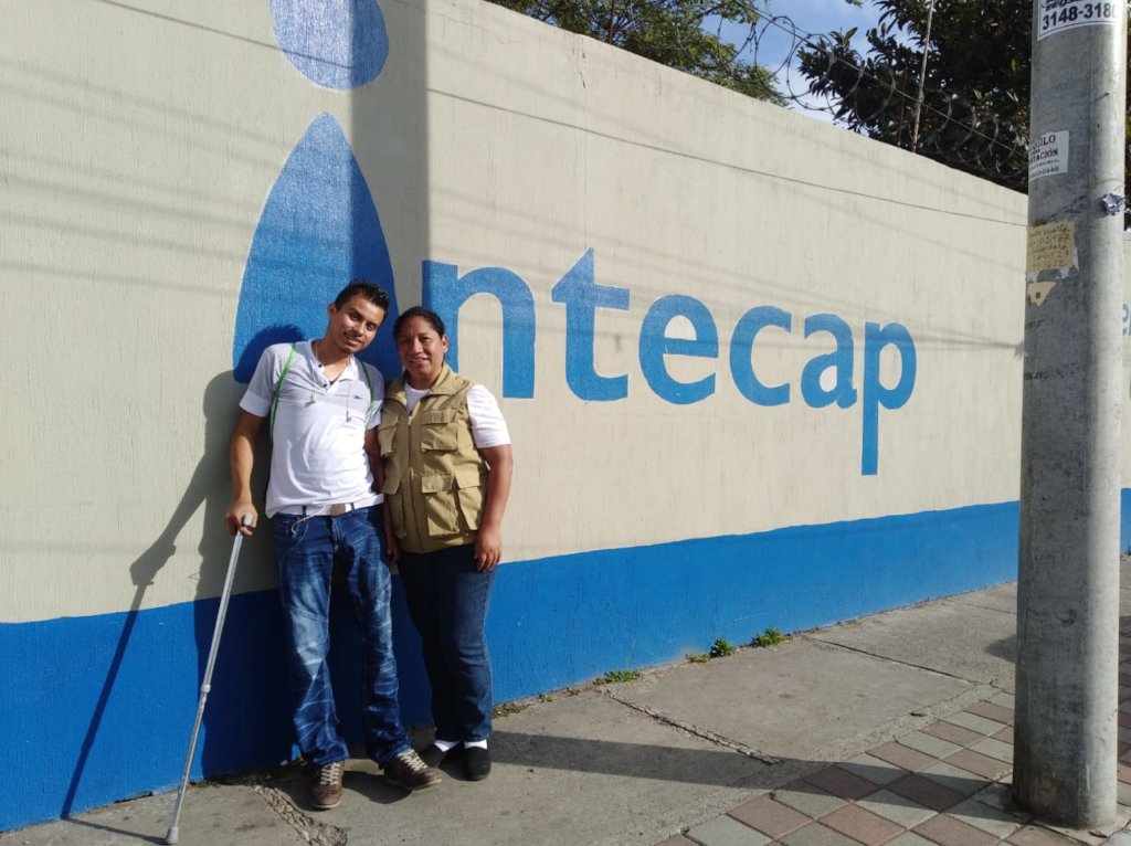Marco's first day at Intecap to learn how to bake