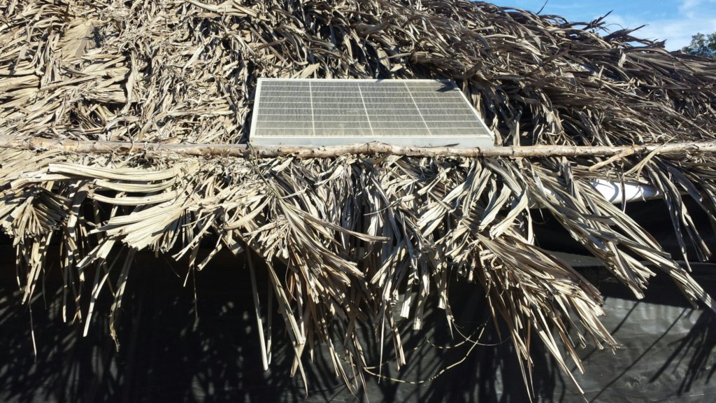 Solar panel=clean energy for an indigenous villag