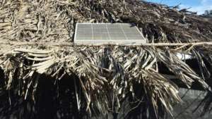 Solar panel=clean energy for an indigenous villag