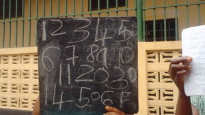 Numeracy classes in Kenema