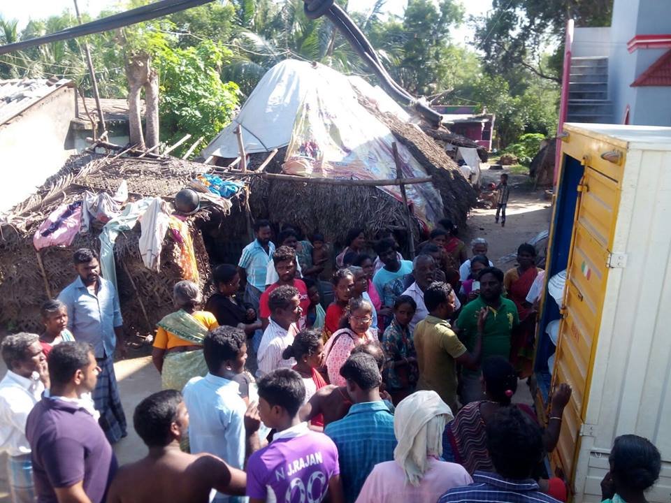 Emergency flood relief for villages in Tamil Nadu