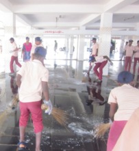 BEACH CLEAN-UP AT FISH LANDING CENTRE