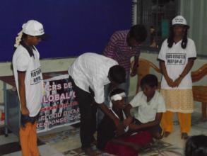FIRST AID TRAINING THROUGH VOLUNTEERS