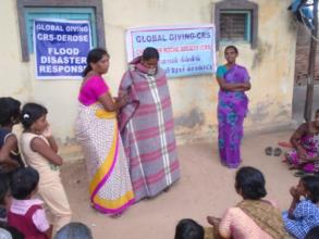 Evacuation with locally available material