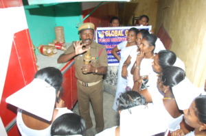 DEMONSTRATION THROUGH EXTUINGUISHER