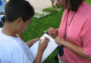 Students document plant growth and post on the web