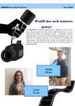 Newsletter presenting the webtrotters