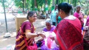 Relief material distribution