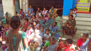Slum women's meeting