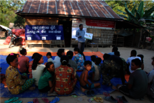 Villagers at Svey Rieng in far South East Cambodia