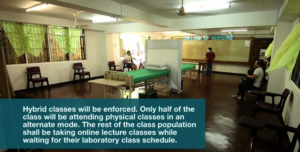 limited furnitures inside the classroom