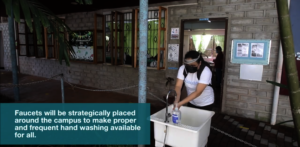 installation of handwashing facilities