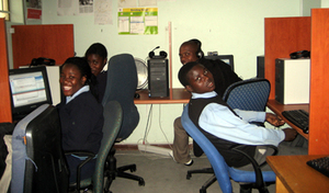 Computer lessons at Alex Ark