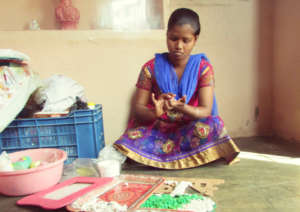 Meera: - Handicraft skill trainee