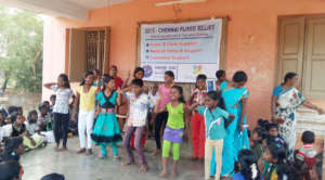 Entertainment to flood victim children