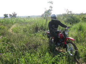 A health worker on the road