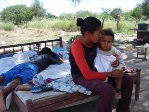 A women and her child in the Chaco region