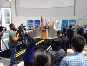 San Jose Mayor Liccardo announcing Vision Zero SJ