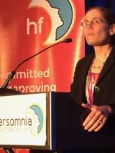 Dr. Trotti presenting at the HF conference