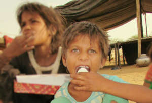 Memorable moment of Slum children