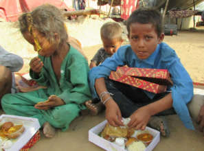 Memorable moment of Slum children