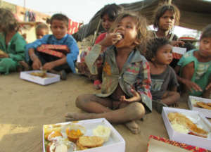 Memorable moment of Slum children