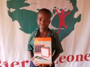 Gibrilla with his new solar light