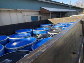 31 drums being shipped out