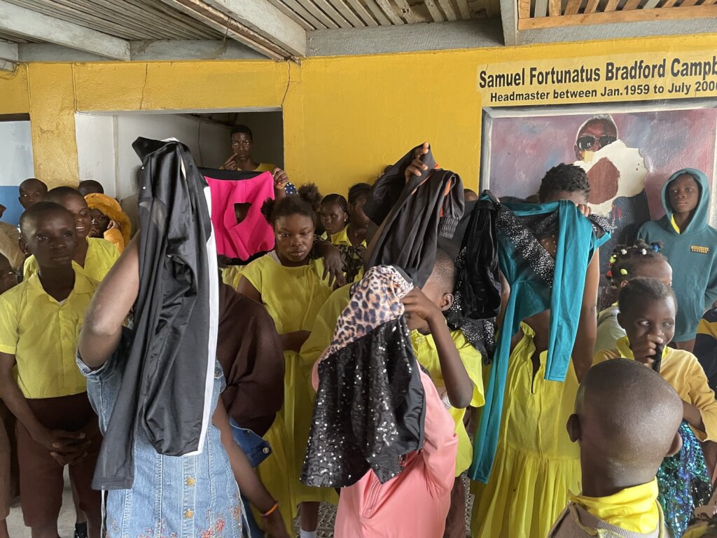 Students received donated costumes