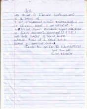 Ibrahim's letter of appreciation