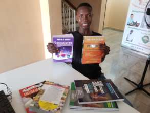 Kabba with his new textbooks