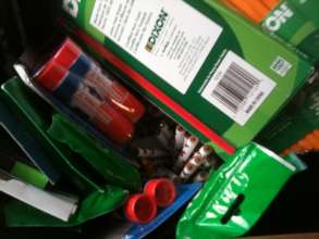 Pencils and glue