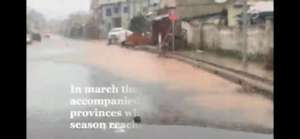 Freetown - run off water - overwhelmed drainage