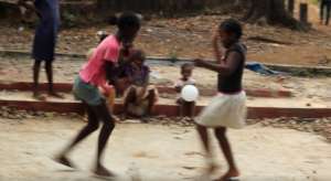 Girls playing in Sierra Leone