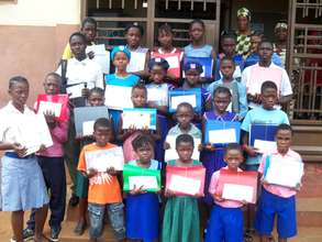 Group of excited scholarship beneficiaries