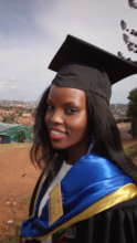 Alice at her graduation from univeristy.