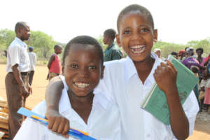 Mauwa (right) delights in friendship!