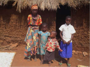 Maombi with her two sisters and grandmother