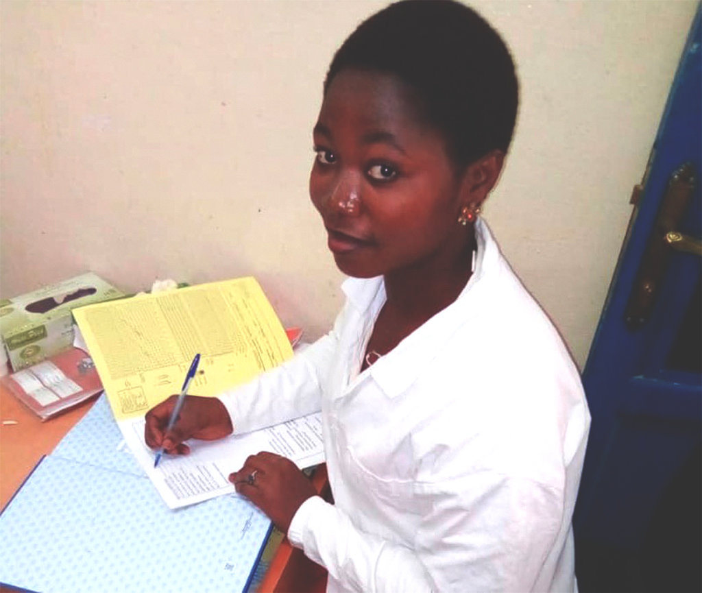 Claudine acquires new skills during her internship