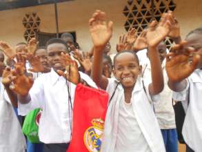 Cheering Rwenena Kids