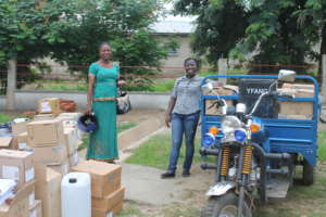 Clinic staff preparing for the MCH program