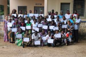 CHWs after completing their training