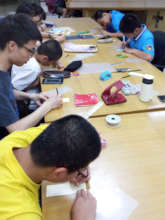 panting by the teenagers