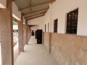 Almost complete classrooms at Mkamenyi Primary