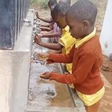 Making use of new hand-wash facilities