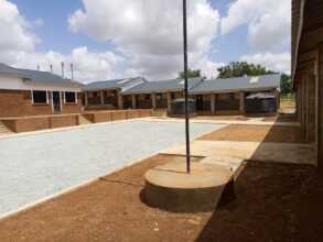 The assembly ground at Mkamenyi Primary School