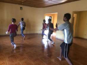 Anna Defent training new MindLeaps Instructors