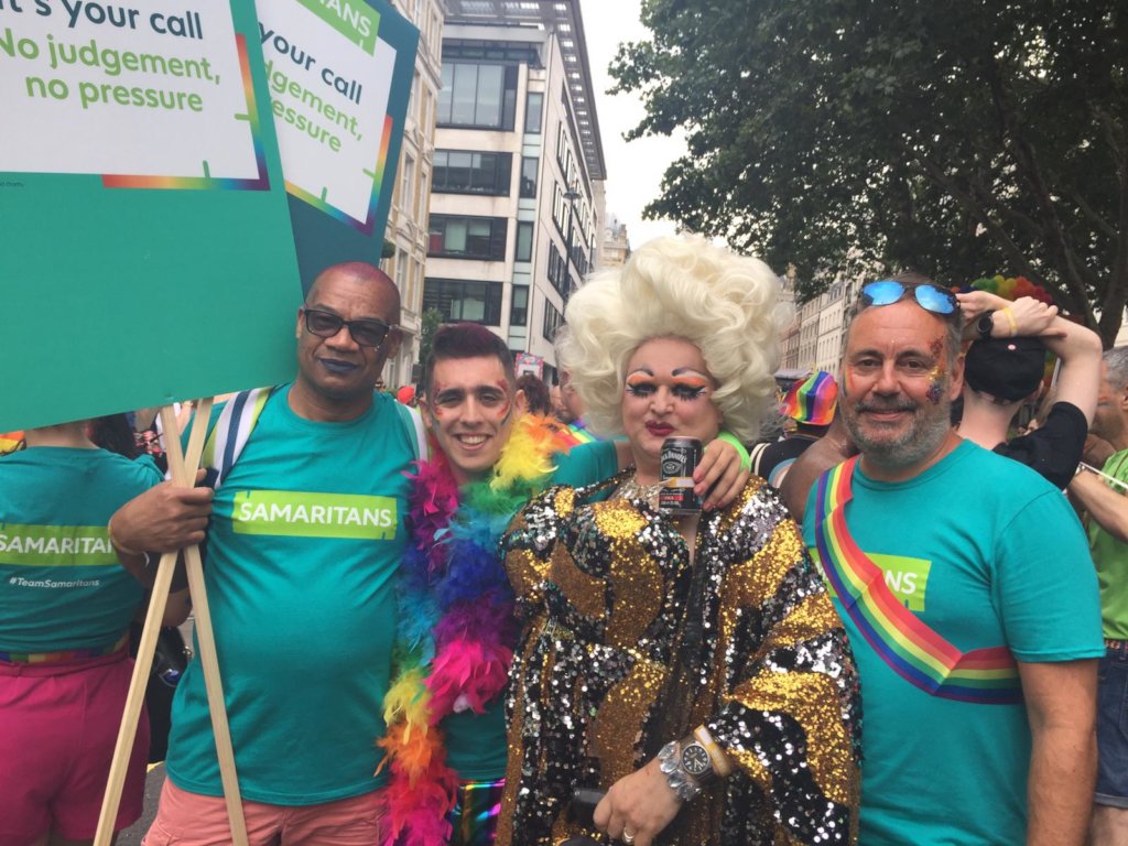 Volunteers at London Pride 2019