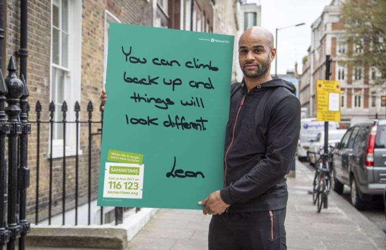 Footballer Leon McKenzie supports Samaritans