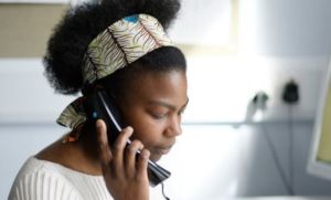 Volunteer on the phone